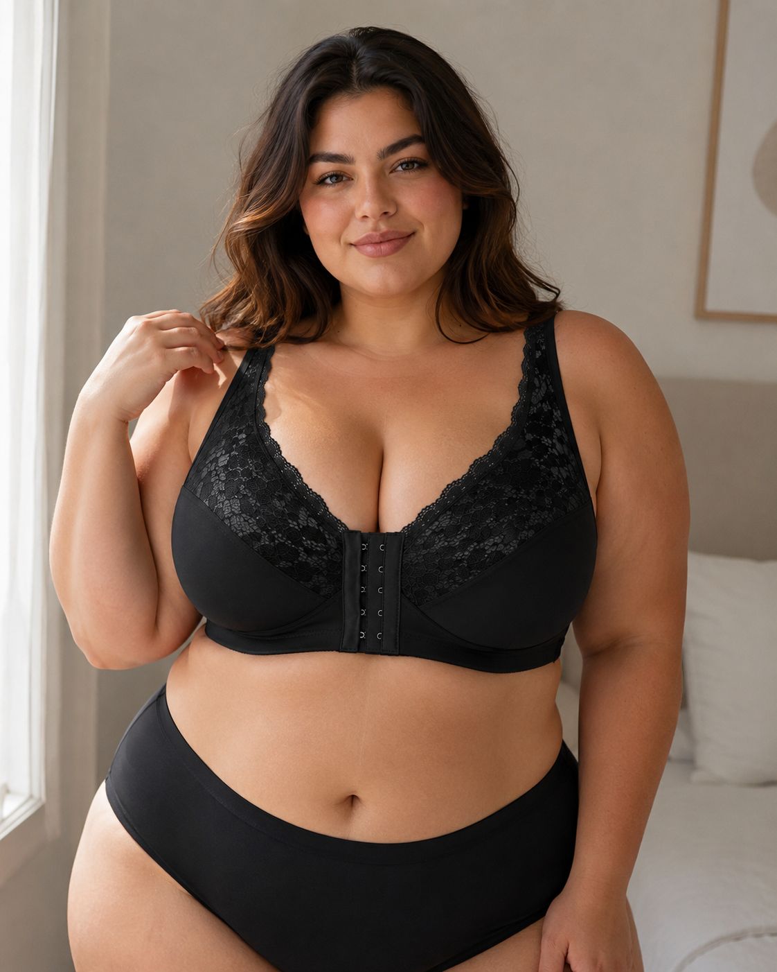 Black comfort bra